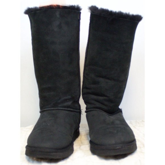 UGG Bailey Bow II 2 Winter Woman Size 9 Lace Up Slip on Knee High Tall 1007308 - Picture 1 of 13